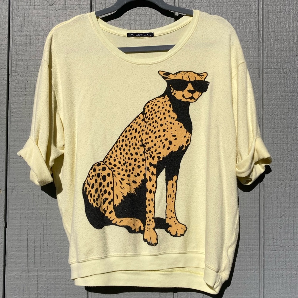 Wildfox Cheetah Beach Jumper